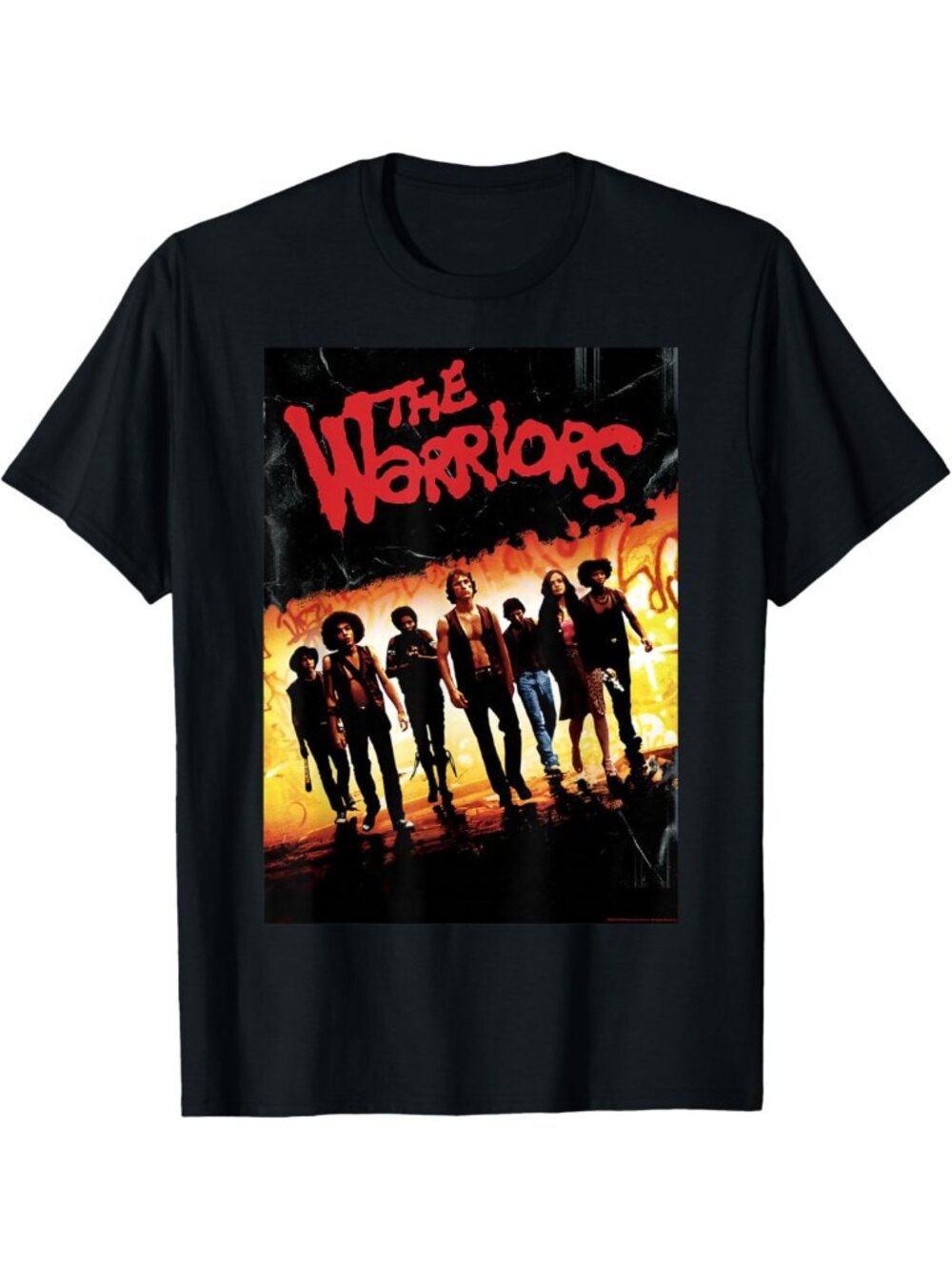 Classic Graphic Tee - Warriors Poster Design, Size Small, Trendy Casual Wear